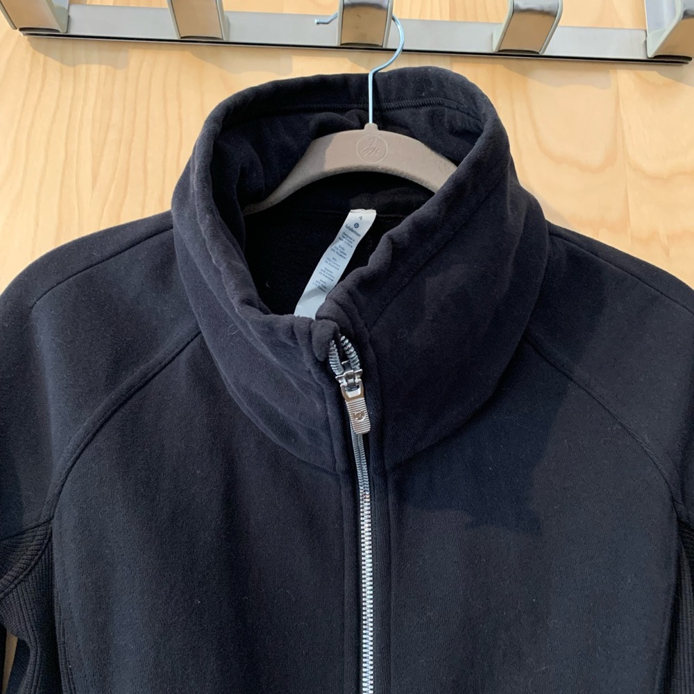 Lululemon Zip-up Sweatshirt Size 4 Black